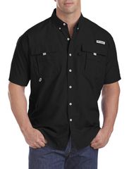 コロンビア メンズ トップス シャツ トール 半袖 Columbia Big Tall PFG Bahama II ShortSleeve Sport Shirt Black ブラック