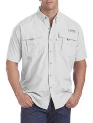 コロンビア メンズ トップス シャツ トール 半袖 Columbia Big Tall PFG Bahama II ShortSleeve Sport Shirt White ホワイト