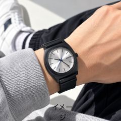NIXON ニクソン TIME TELLER P 腕時計 ブラック シルバー 電池交換済