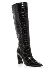 スチュアート ワイツマン レディース シューズ ブーツ・レインブーツ レザー Stuart Weitzman Womenstassi Leather Knee High Boots Black ブラッ