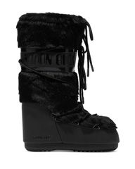 ムーンブーツ レディース シューズ ブーツ・レインブーツ Moon Boot Womens MB Icon Faux Fur Boots Black ブラック