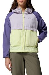 コロンビア レディース アウター ジャケット・ブルゾン Columbia Spire Valley Waterepellent Windbreaker Citron Haze Lavender Pea