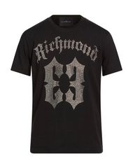 ジョン リッチモンド メンズ トップス Tシャツ JOHN RICHMOND Black ブラック