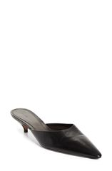 ザ ロウ レディース シューズ スニーカー ヒール The Row Liiisa Pointed Toe Kitten Heel Mule Women BLACK ブラック