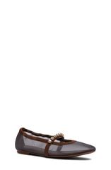スチュアート ワイツマン レディース シューズ パンプス Stuart Weitzman Goldie Crystal Strap Ballet Flat Women CIGAR MESH GALA