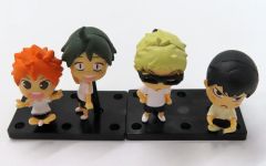【中古】トレーディングフィギュア 1年生フィギュアセット(日向・影山・月島・山口) 「ガチャくじ ハイキュー!!～烏野メンバー ハイ、チーズ!! 編～」Aフィギュア賞