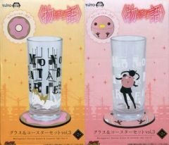【中古】グラス(キャラクター) 全2種セット グラス&コースターセットvol.3 「<物語>シリーズ」