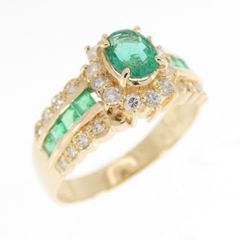 K18YG エメラルド リング 0.67CT