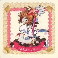 중고 キャラカード 単品 木之本桜 さくらのスイートコレクションカード 「Q-pot CAFE.× 카드캡터 체리 さくらのスイートコレクション缶」 同梱品