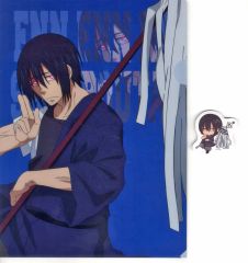 중고 グッズセット 新門紅丸 クリアファイル＆ステッカー 「DMM 쿠지 TVアニメ『炎炎ノ消防隊 参ノ章』」 C賞