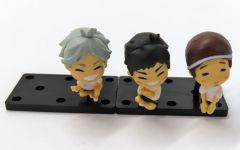 【中古】トレーディングフィギュア 3年生フィギュアセット(澤村・菅原・東峰) 「ガチャくじ ハイキュー!!～烏野メンバー ハイ、チーズ!! 編～」Sスペシャルレア賞
