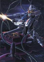 중고 ポストカード キャラクター ガンダムF91＆ラフレシア ポストカード 「ガンダム イラストレーションズワールド」