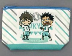 중고 バッグ キャラクター 及川徹＆岩泉一 ポーチ 「ハイキュー!! in J-WORLD TOKYO」 ミニアトラクション 売り切れ注意!坂ノ下商店アルバイト体験 ★★★賞