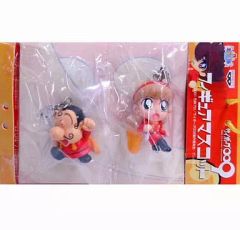 중고 열쇠 고리 마스코트 캐릭터 フランソワーズ・アルヌール＆張々湖 ｢サイボーグ009｣ フィギュアマスコット