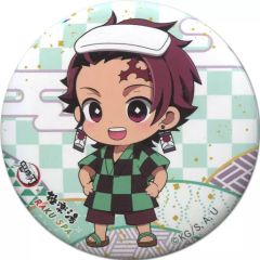 중고 バッジ・ピンズ 竈門炭治郎 ミニキャラ 「鬼滅の刃×極楽湯・RAKU SPA 休息セヨ! 炭治郎たちの極楽な休日 缶バッジ」
