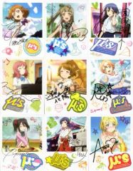 중고 紙製品 キャラクター μ’s イラストカード9枚セット 「ラブライブ! TVアニメ2期 Blu-ray第2巻特装限定版特典映像フィルムライブ＆キャストトークイベント ライブ・ビューイング」 来場者プレゼント