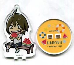 중고 雑貨 山口忠 「ハイキュー!! TO THE TOP×animatecafe トレーディングアクリルスタンドキーホルダー サマースタイル Ver.」