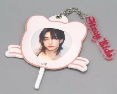 중고 キーホルダー ヒョンジン ランダムミニうちわキーホルダー チャーム：レッド Jiniret 「Stray Kids World Tour ＜ dominATE JAPAN ＞」