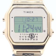 未使用品 稼働 保箱付 タイメックス メゾン マルジェラ TW2V74200 QZ デジタル文字盤 メンズ腕時計 8880300 10ANT NAM ABC34143