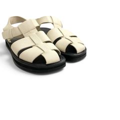 THE ROW ザロウ FISHERMAN SANDALS アイボリー 38 F1203L129