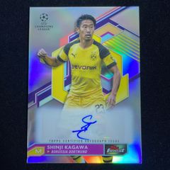 香川真司 Shinji Kagawa Topps Finest UEFA 2022-23 Refractor Auto サイン 直筆 Dortmund