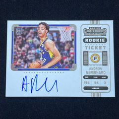 Andrew Nembhard アンドリュー・ネムハード Panini Contenders 2022-23 RC On Card Auto サイン 直筆 ペイサーズ Pacers
