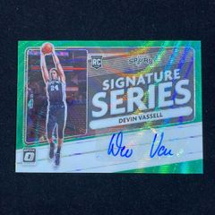 Devin Vassell デビン・バッセル Panini Donruss Optic 2020-21 RC Green Wave Prizm Auto サイン 直筆 スパーズ Spurs