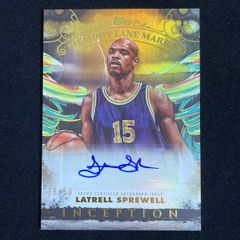 50枚限定 Latrell Sprewell スプリーウェル Topps Inception 2024-25 50 Gold Auto サイン 直筆 ウォリアーズ Warriors