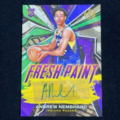 Andrew Nembhard アンドリュー・ネムハード Panini Court Kings Fresh Paint 2022-23 199 RC Auto 直筆 サイン ペイサーズ Pacers