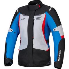 アルパインスターズ Alpinestars Honda Stella ST-1 waterproof Ladies 防水 レディースバイクジャケット/ブラックグレーブルー