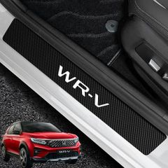 WR?V 対応 サイドステップガード スカッフプレート 傷防止 車両保護 カー用品 カーボン調テクスチャー，#513 超強粘着，加厚加重，繰り返し剥離可，防雨水，傷防止，WR?V DG5 専用，4 点セット，簡単取付as 3c575044