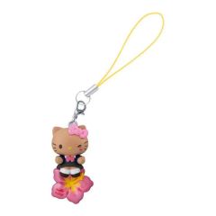 중고 キーホルダー ハローキティ 日焼け ×ハイビスカス 「 산리오 キャラクターズ 平成ギャルチャーム」