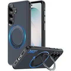 【新品】 MNYWDSQ 対応 Galaxy S26 用の ケース MagSafe対応 リング付き 米軍規格 耐衝撃 多機能360度回転スタンド 黒
