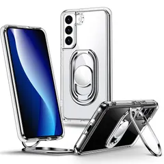 【新品】 Rockaway 互換性 Galaxy S22用 SC-51C SCG13 ケース ダブルリング付き スタンド機能 -クリア