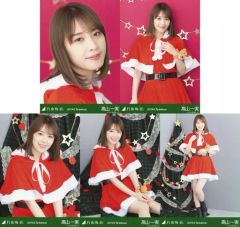 중고 生写真 坂道シリーズ ◇高山一実 「2019.Christmas」WebShop 限定個別生写真 5種コンプリートセット