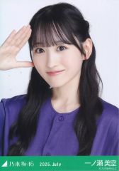 중고 라이브 사진 사카미치 시리즈 노기자카 46 이치노세 미쿠라 버스트업 베이스볼 셔츠 2025 「노기자카46 2025.July」WebShop 한정 랜덤 원시 사진