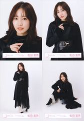 중고 生写真 坂道シリーズ ◇櫻坂46 松田里奈 櫻坂46ランダム生写真 「The growing up train」ジャケット写真衣装 4種コンプリートセット