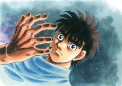 중고 原画イラストボード はじめの一歩 複製原画