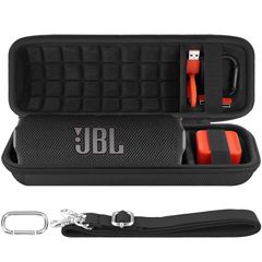 （ケースのみ）JBL Flip7／Flip6 Bluetoothスピーカー収納ケース，ブラック‐co2CREA 0