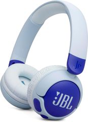 JBL Junior 320BT ／ 子供向け／Bluetooth対応／オンイヤーヘッドホン／音量制御機能搭載／マイク内蔵 ／ 約50時間連続再生 ／ アプリ対応／マルチポイント対応／カスタマイズシール付属／ブルー ／ JBLJR320BTBLU