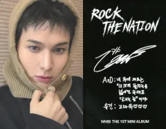 【中古】コレクションカード(男性) WHIB/ユゴン(UGEON)/裏面印刷サイン・メッセージ入り/CD「ROCK THE NATION」(NOIR VER.)封入フォトカード