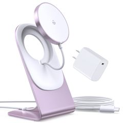 ワイヤレス充電器 Mag Safe充電器 マグネット式 magsafe充電器＋magsafeスタンド＋ 20W USB-Cアダプター USB-Cケーブル 1.5m付き マグセーフ充電器 スタンド パッド くっつく iPhone18／17／16／15／1 1