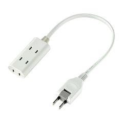 エルパ ELPA ちょっとコードタップ 旅行 コンセント 持ち運び 3個口 30ｃｍ 125V 15A スイングプラグ WB-CT303B W 0