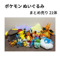 포켓몬 봉제인형 묶음 판매 포켓몬스터 21장 포켓몬 센터 프라이즈(게임센터 경품) 등
