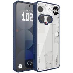 「落下保護・黄ばみ防止」TUDIA Lucion クリアフィット Nothing Phone 3 ケース 対応, 【2025年用】耐衝撃 マットTPU バンパー 黄ばみ防止 透明ハードバック スリムグリップ 保護ケース カバー (ネイビー)e 23b08ea7