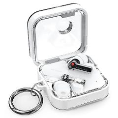 Spigen Nothing Ear (2) ケース クリア カラビナ付き 紛失防止 イヤーホン用ケース キズ防止 ACS06434 (ジェット・ホワイト)e a17b988b