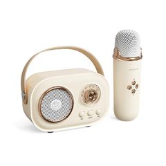 小型 カラオケマイク カラオケセット Bluetoothスピーカー マイク付き カラオケ自宅用 充電式 ワイヤレスマイク ワイヤレス カラオケマイク つまみ型ボリューム無段階調節 ポータブルスピーカー ブルートゥーススピーカー ステレオ ー ワイヤレ 国内発送