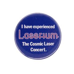 Laserium 레자 리움 콘서트 빈티지 캔 배지 영국 / 수입 잡화 캔 배치 brooch-8542