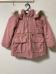 H&M キッズ 裏ボア 中綿コート ピンク 110cm アウター