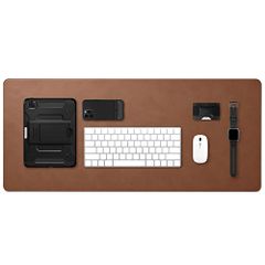 Spigen 데스크 매트 마우스 지원 가죽 대형 마우스 패드 게임 사무실 가정용 방수 미끄럼 방지 내구성 LD302 APP04763 브라운 ma